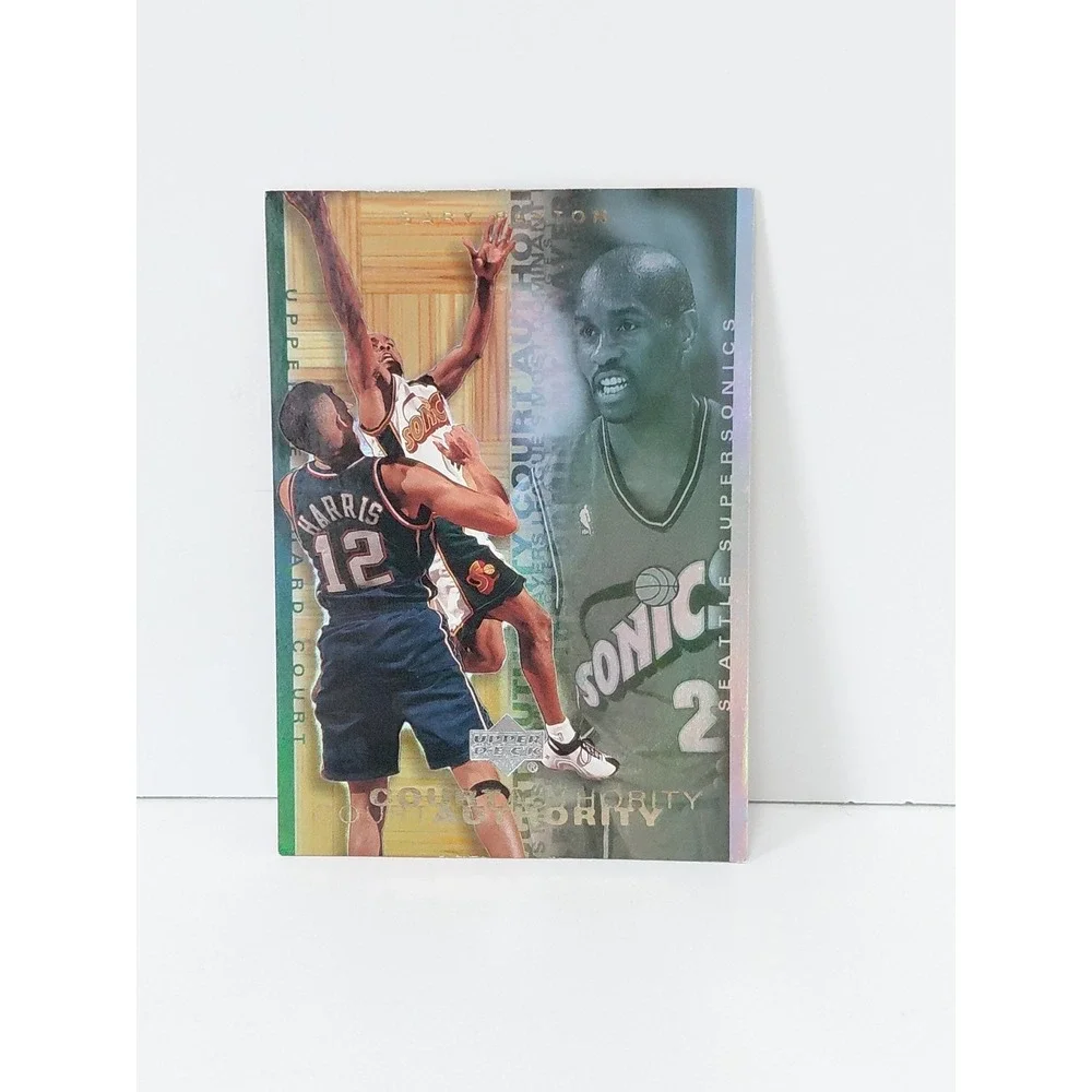 GARY‎ PAYTON HARD COURT COURT AUTHORITY REFRACTOR RARE SP SEATTLE SUPERSONICS